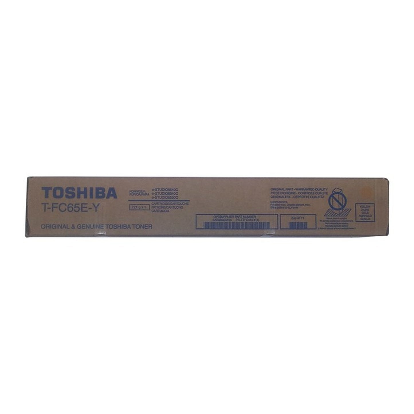 Toner d'origine Toshiba 6AK00000185 / T-FC 65 EY - jaune