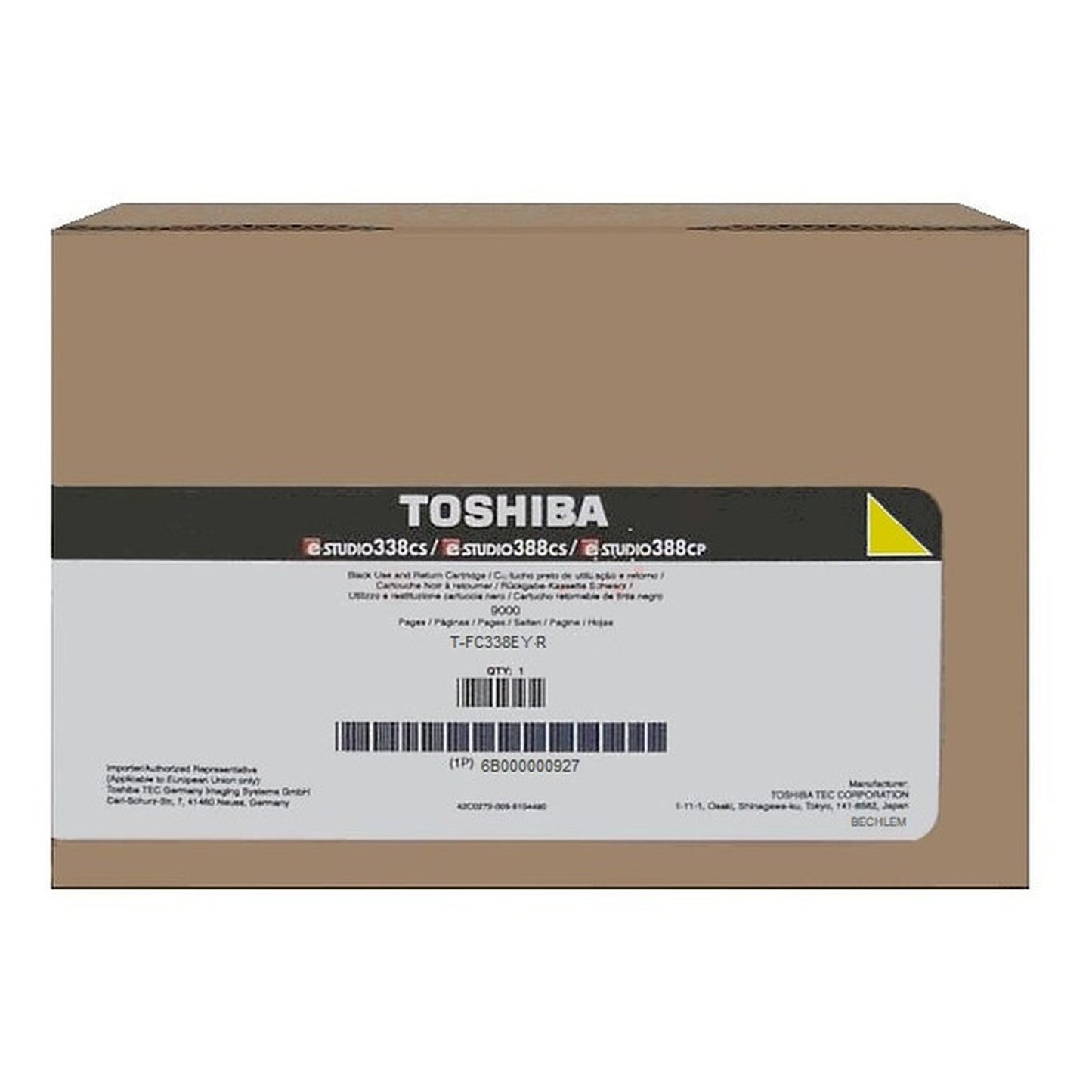 Toner d'origine Toshiba 6B000000927 / T-FC 338 E YR - jaune