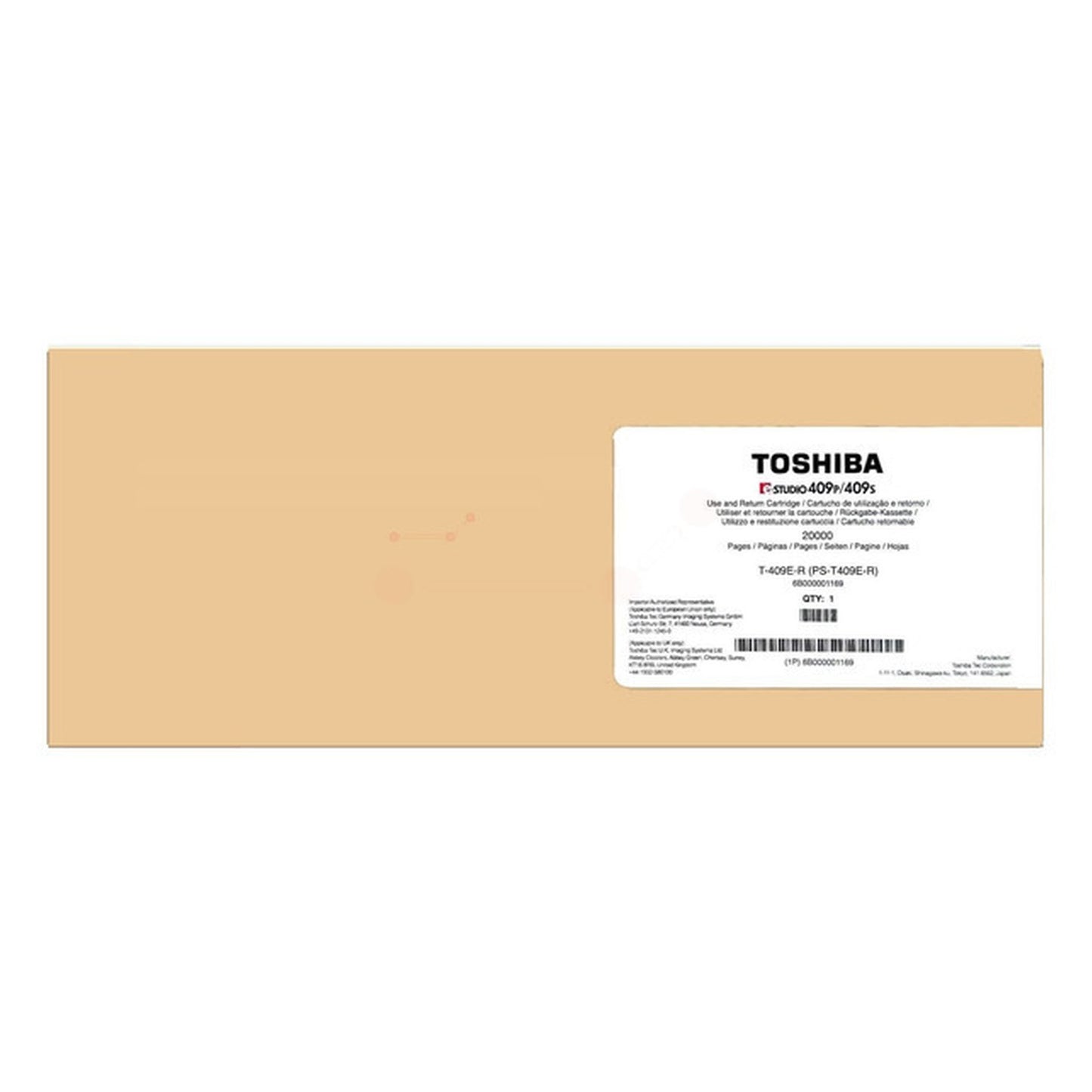 Toner d'origine Toshiba 6B000001169 / T-409E-R - noir