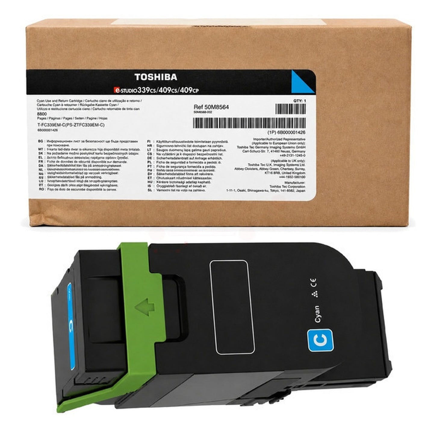 Toner d'origine Toshiba 6B000001426 / T-FC 339 E-C - cyan