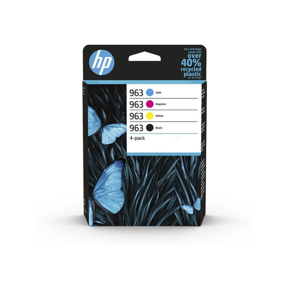 Cartouches d'origines HP 6ZC70AE / 963 - multipack 4 couleurs : noire, cyan, magenta, jaune