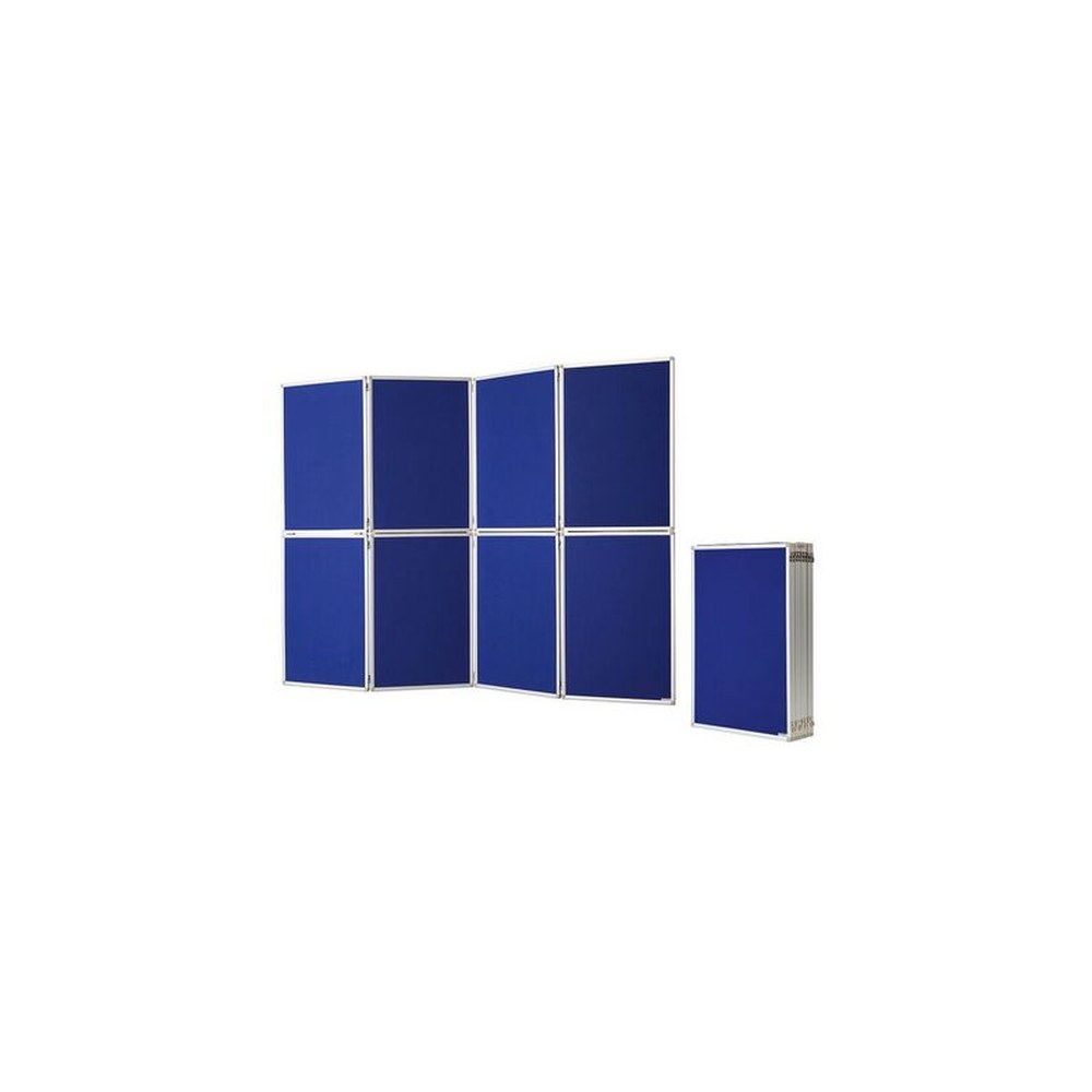 magnetoplan Cloison de présentation, pliable, bleu