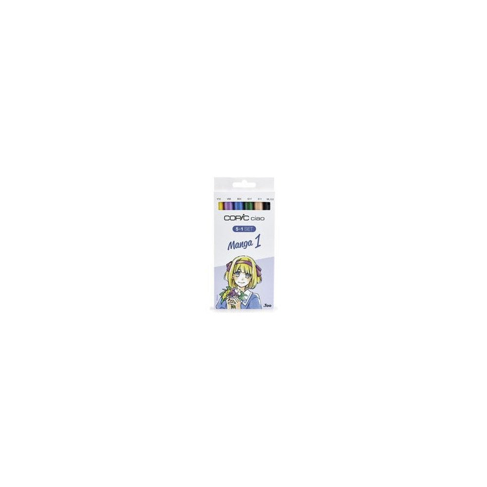 COPIC Kit de marqueurs Hobbymarker ciao 5+1, Manga 1