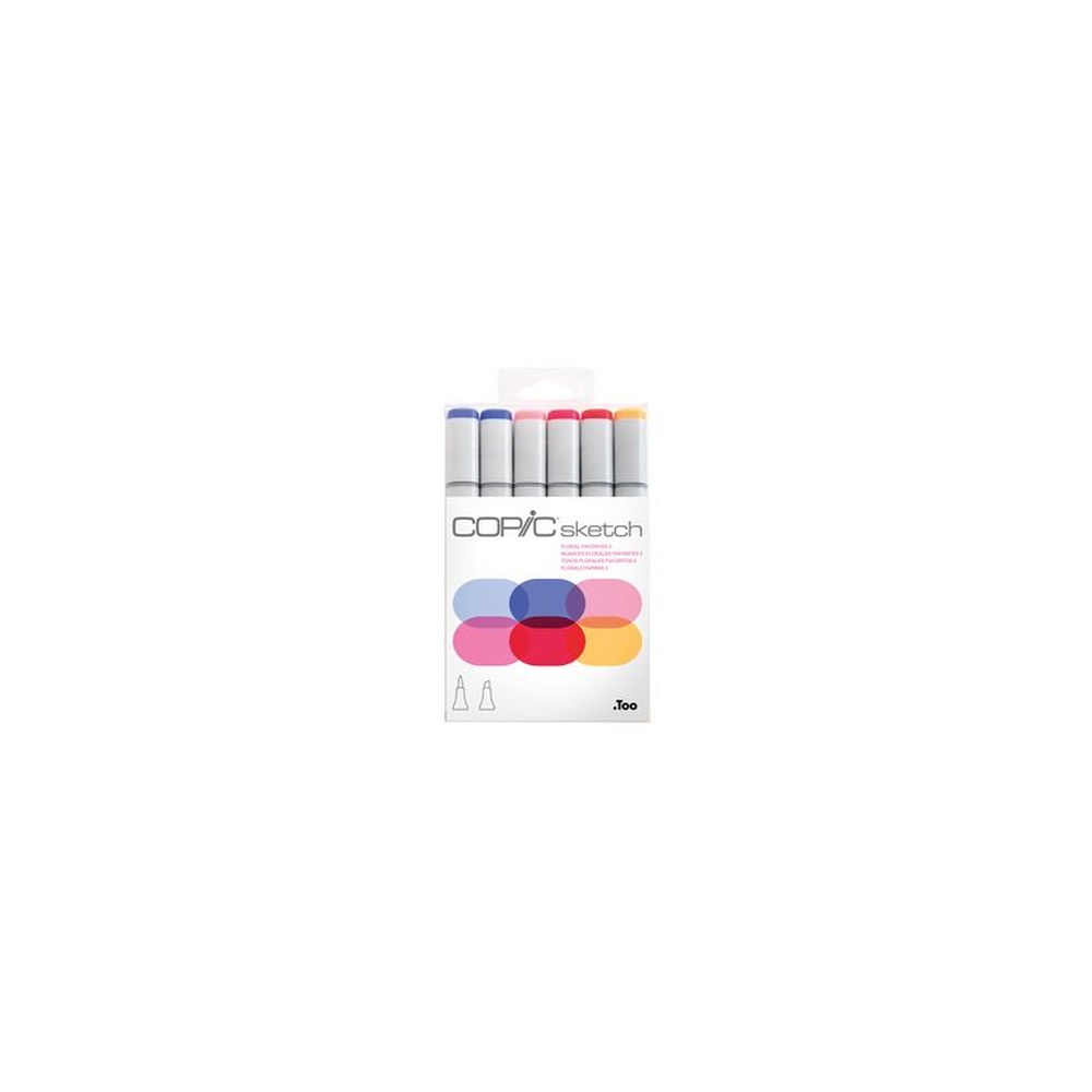 COPIC Marqueur sketch, kit de 6 "Floral Favorites 2"