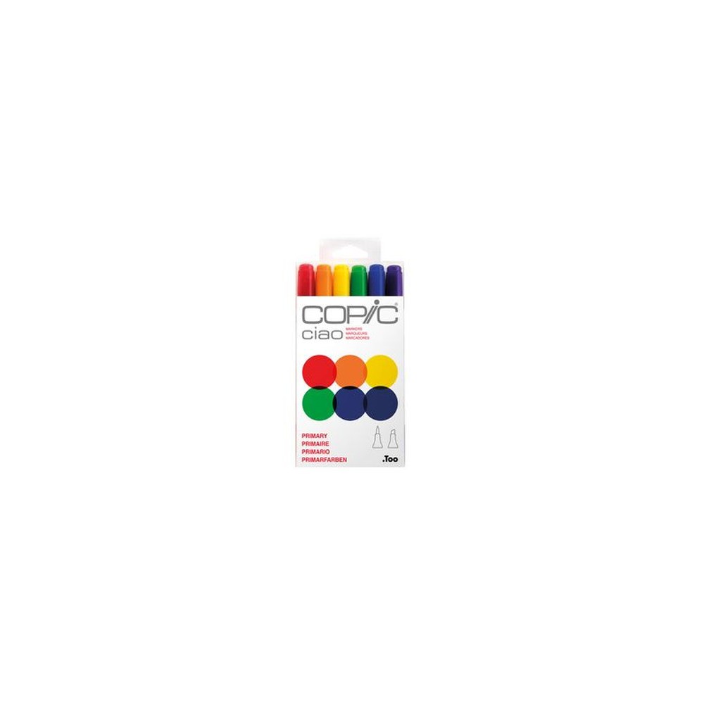 COPIC Marqueur ciao, kit de 6 "Primary"