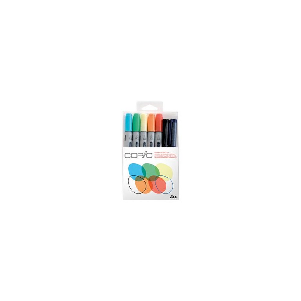 COPIC Marqueur ciao, kit de 7 "Doodle Kit Rainbow"
