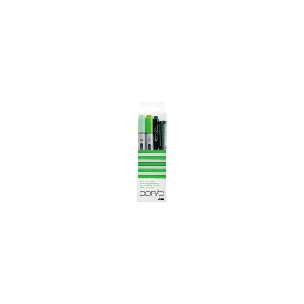 COPIC Marqueur ciao, kit de 4 "Doodle Pack Green"