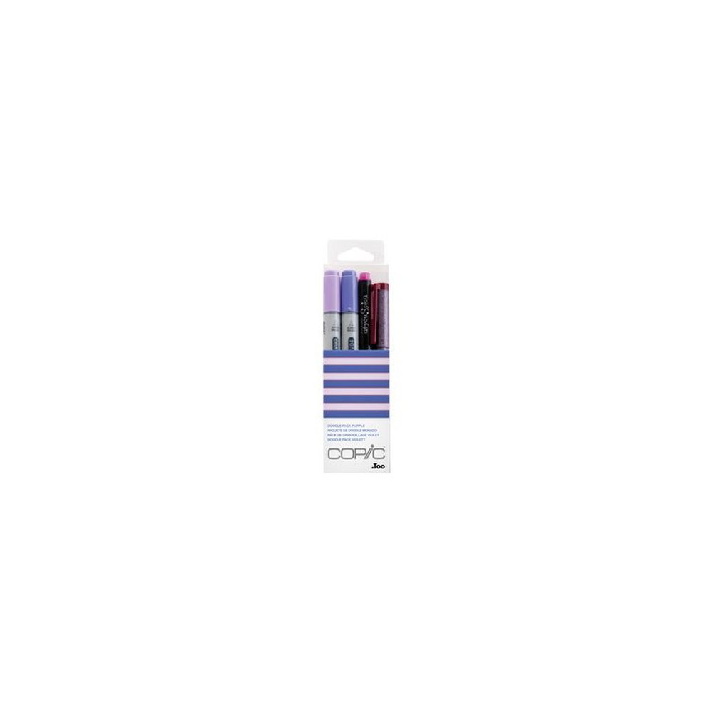 COPIC Marqueur ciao, kit de 4 "Doodle Pack Purple"