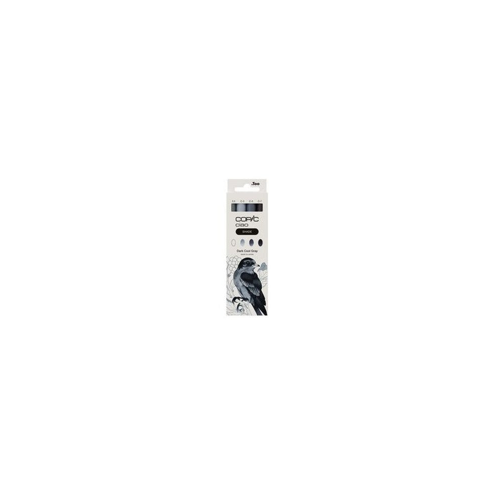 COPIC Marqueur ciao, kit 3+1 SHADE "Dark Cool Gray"