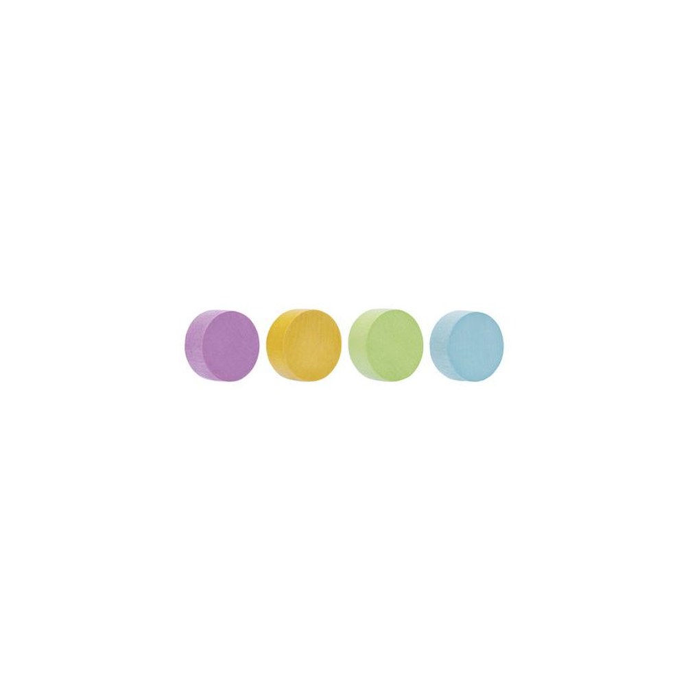 magnetoplan Aimant néodyme Wood Series Circle, coloré
