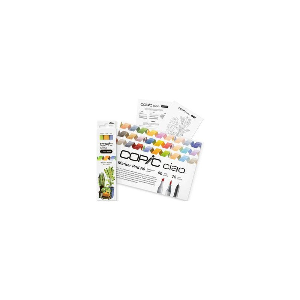 COPIC Marqueur ciao "LAYER & MIX Starter Set", Botanic