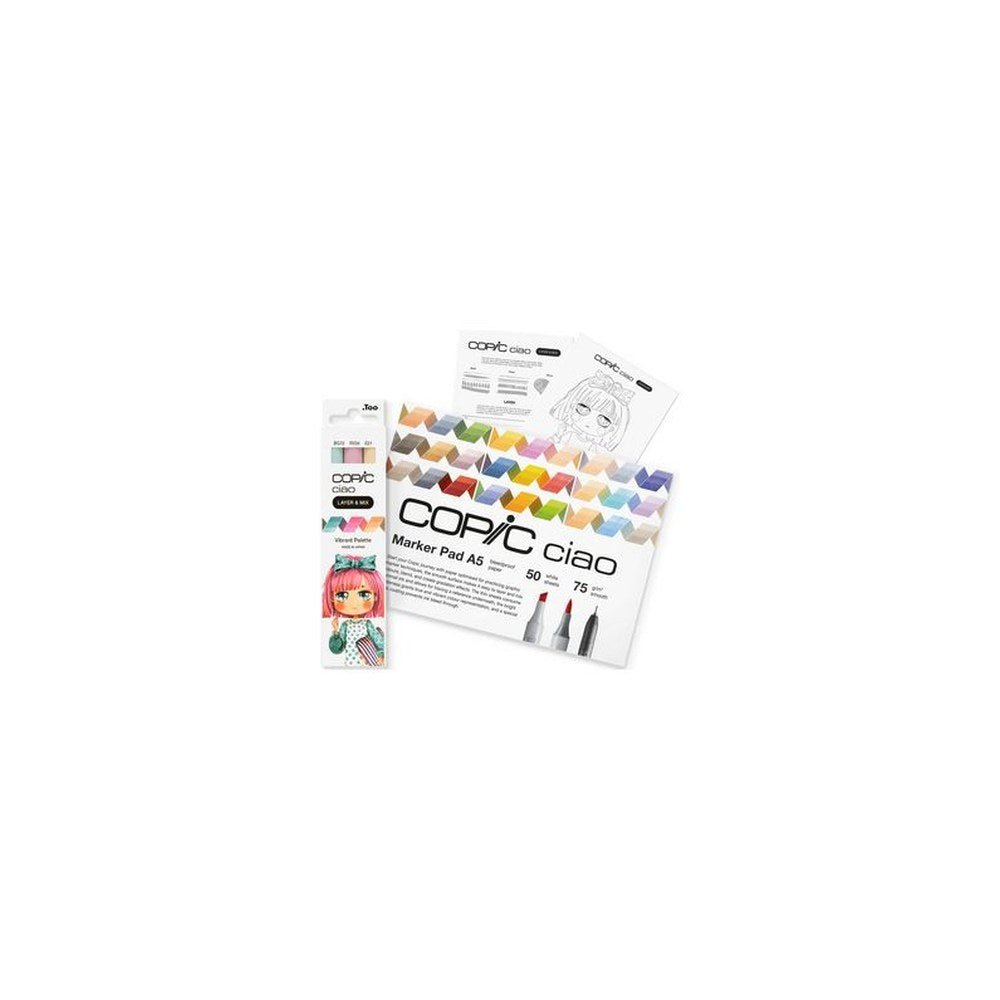 COPIC Marqueur ciao "LAYER & MIX Manga Starter Set", Vibrant