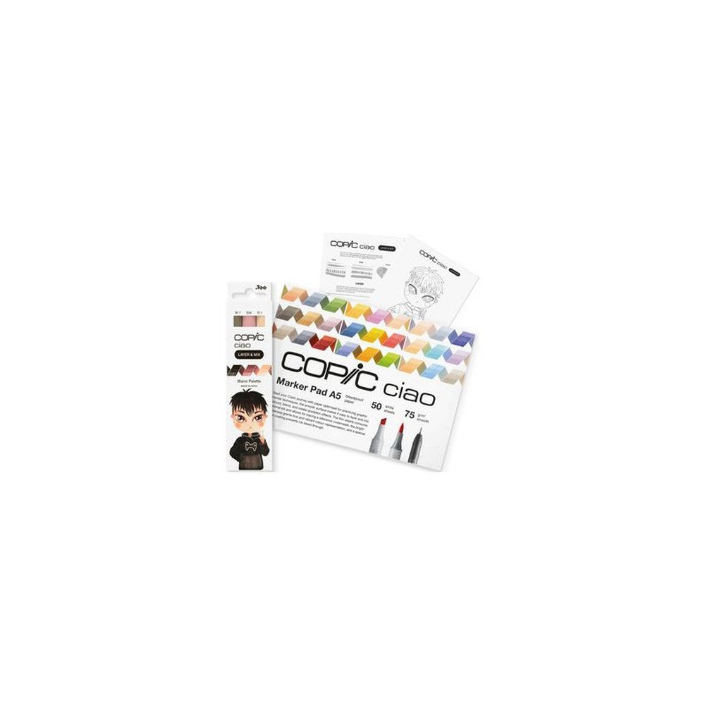COPIC Marqueur ciao "LAYER & MIX Manga Starter Set", Warm