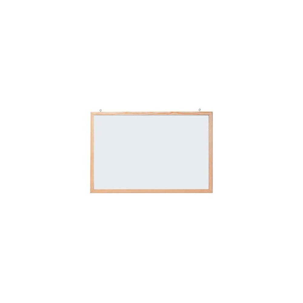 FRANKEN Tableau mural blanc avec cadre en bois, 400 x 300 mm