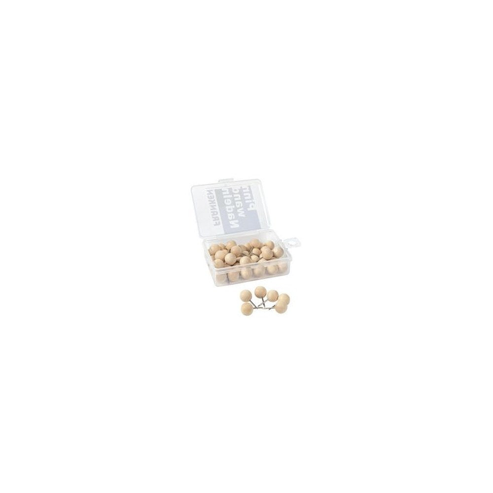 FRANKEN Punaises en bois, rond, contenu: 40 pièces