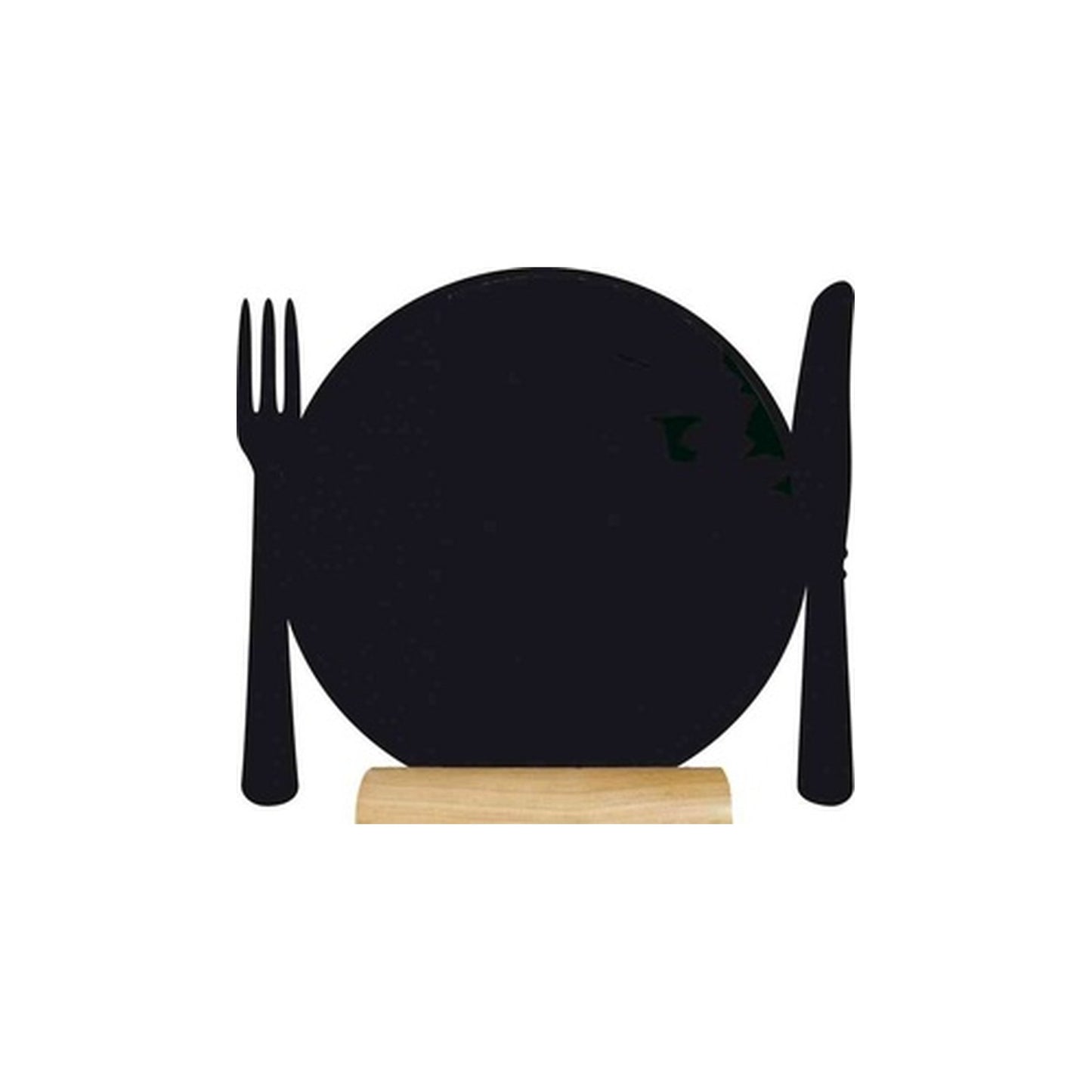 Securit Ardoise de table SILHOUETTE "Assiette"