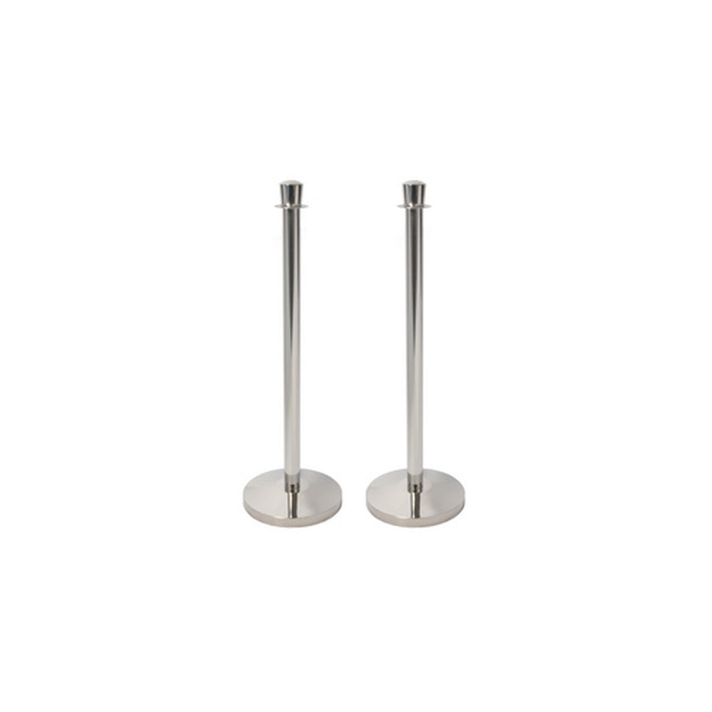 Securit Set de 2 poteaux d'accueil CLASSIC, chrome