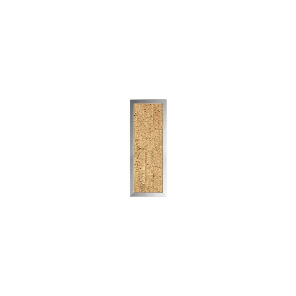 Bi-Office Tableau design en liège, 600 x 200 mm, argent
