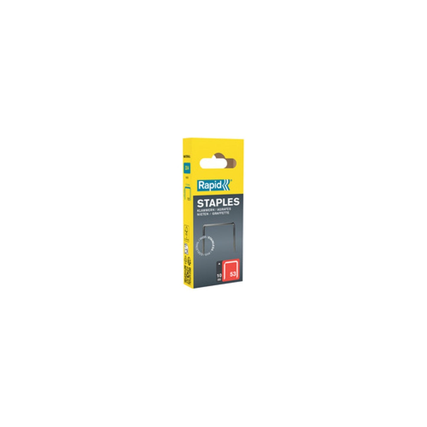 Rapid Agrafe fil fin no. 53, 10 mm, petit paquet