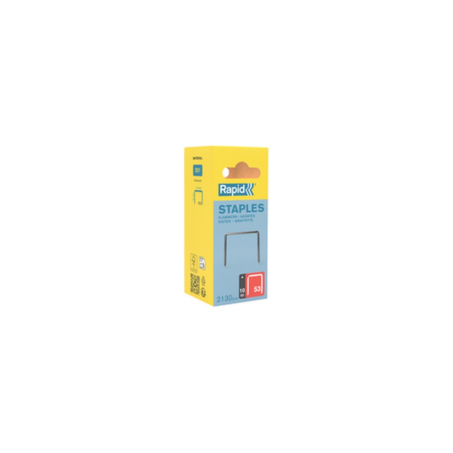 Rapid Agrafe fil fin no. 53, 10 mm, petit paquet