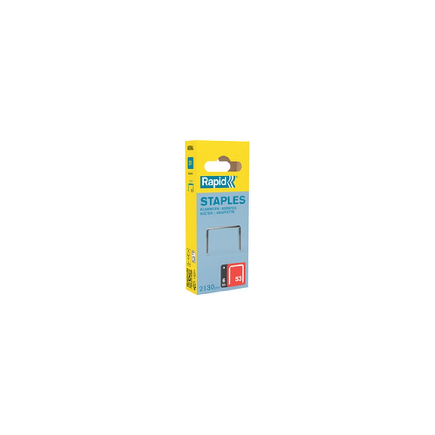 Rapid Agrafe fil fin no. 53, 6 mm, petit paquet