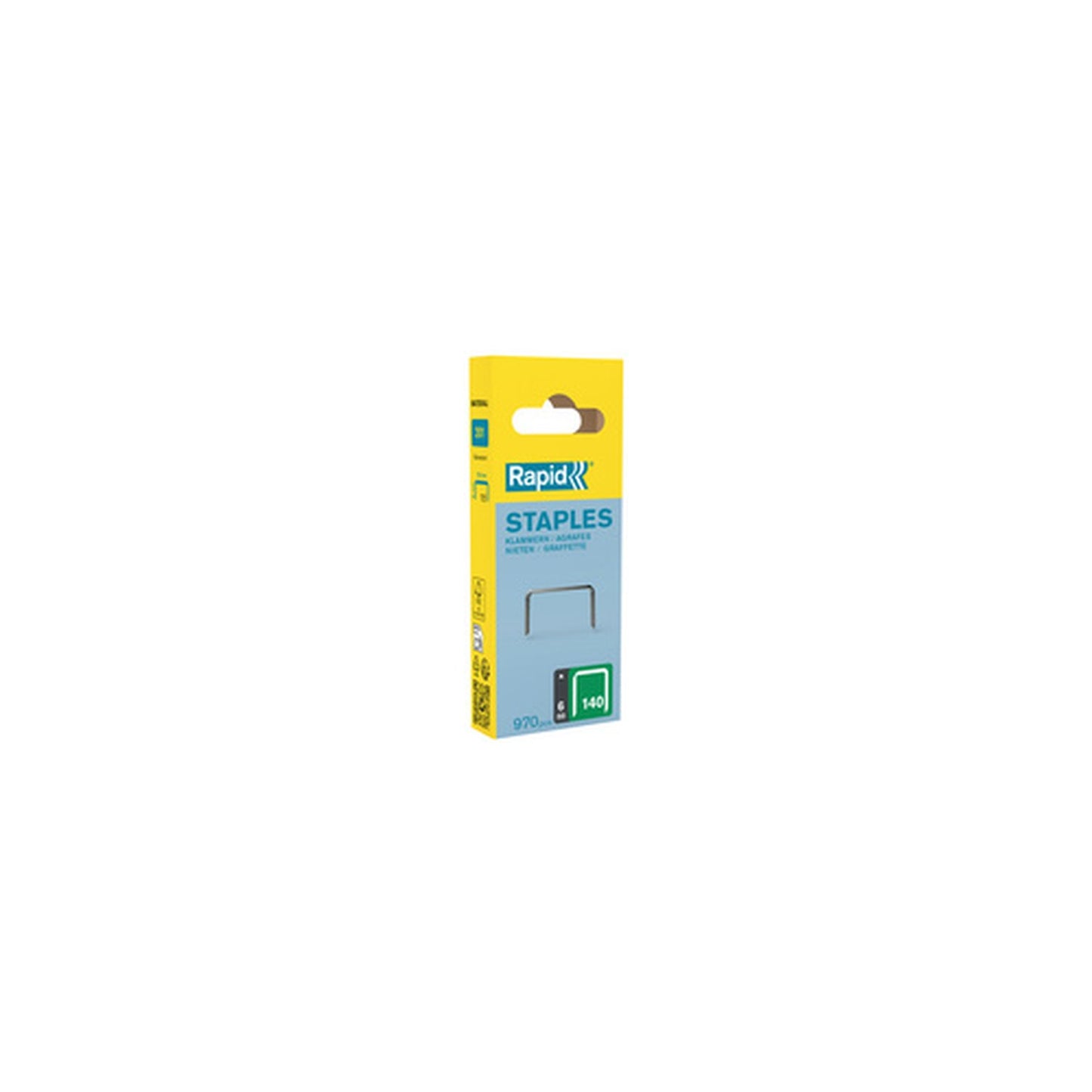 Rapid Agrafe fil plat no. 140, 6 mm, petit paquet