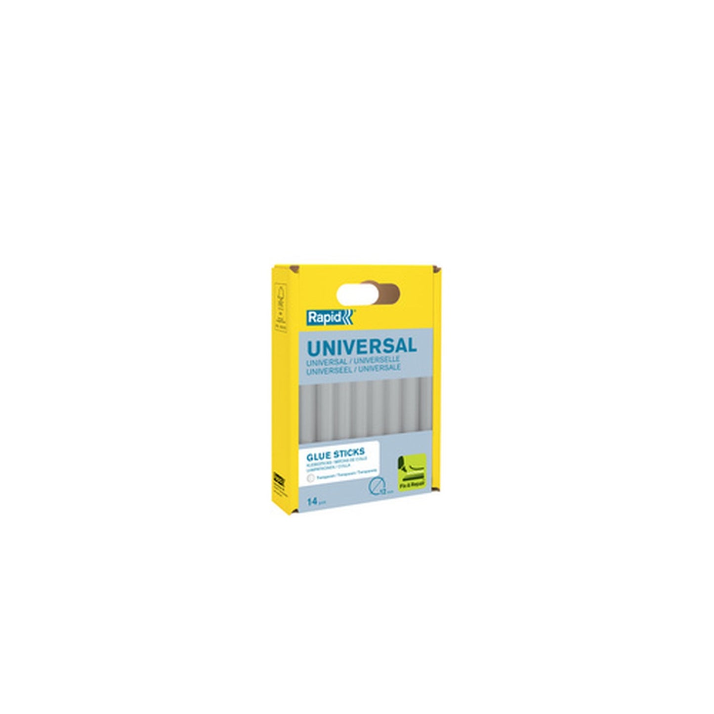 Rapid Bâton de colle universel transparent, diamètre: 12 mm