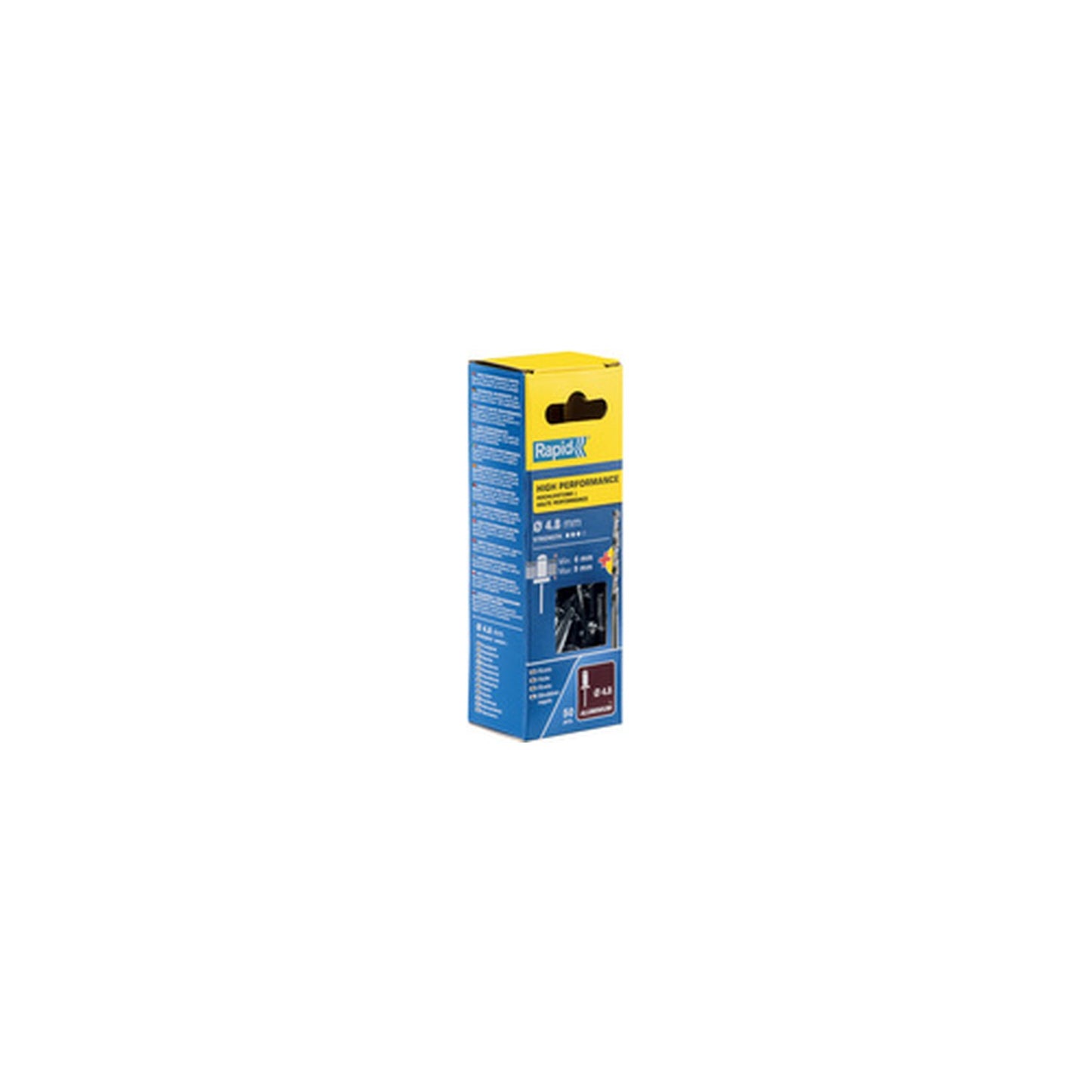 Rapid Rivet aveugle universel, 4,8 x 12 mm, en aluminium
