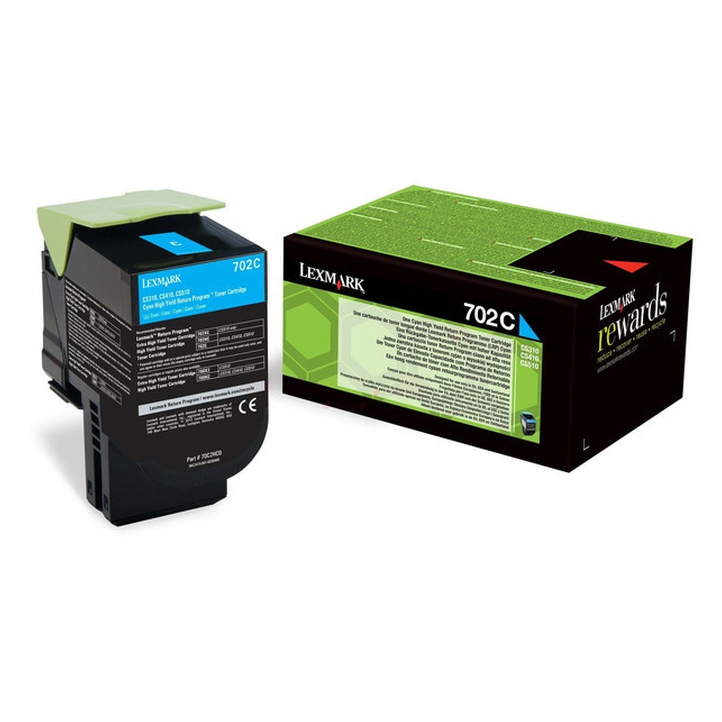 Toner d'origine Lexmark 70C20C0 / 702C - cyan