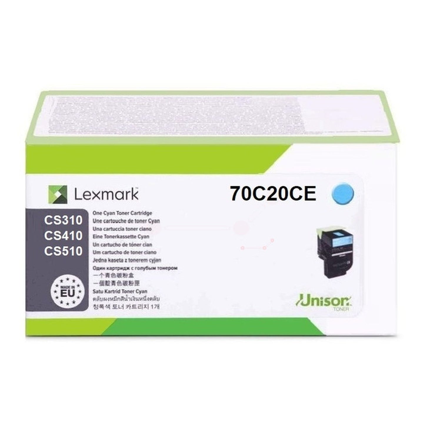 Toner d'origine Lexmark 70C20CE / 702C - cyan