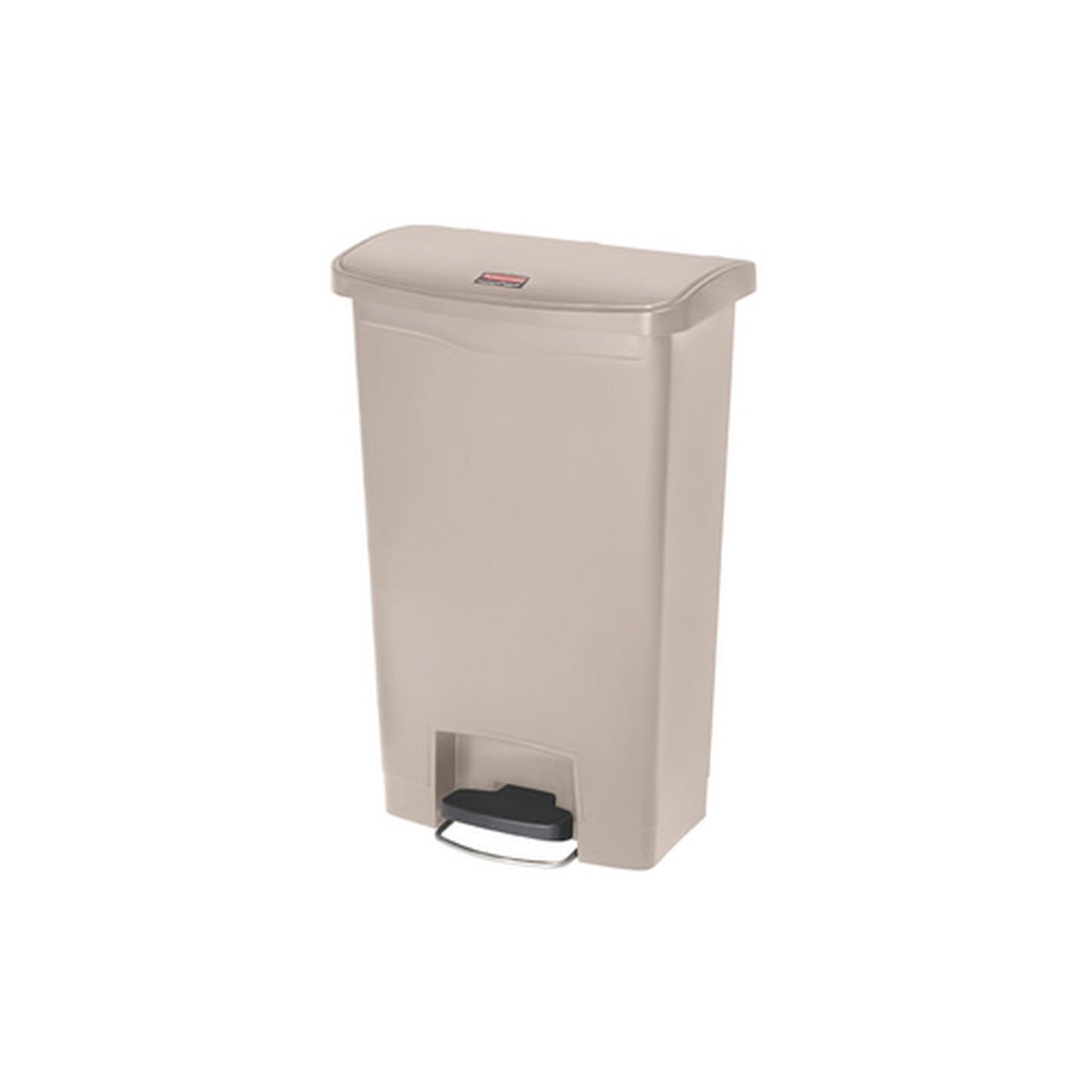 Rubbermaid Collecteur à pédale Slim Jim, 50 litres, beige