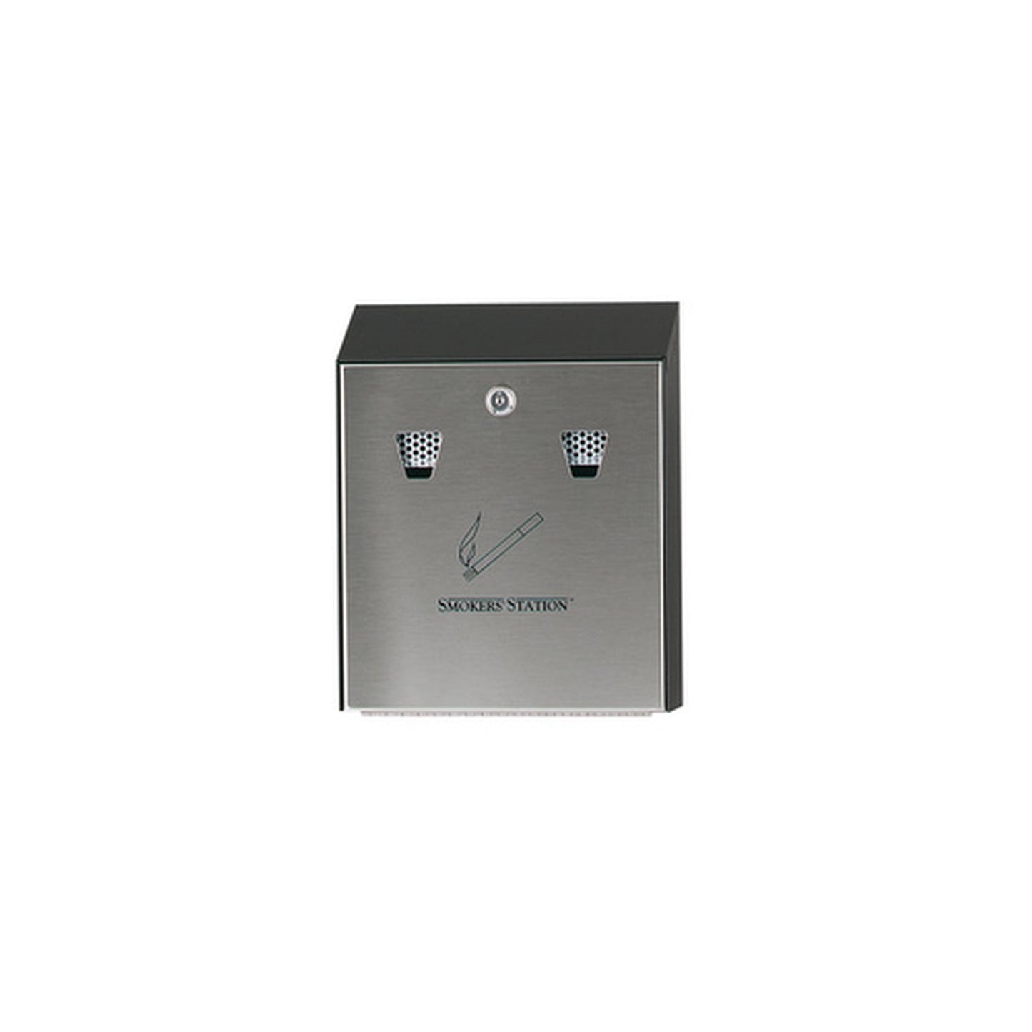 Rubbermaid Cendrier mural Smockers' Station, noir / argent