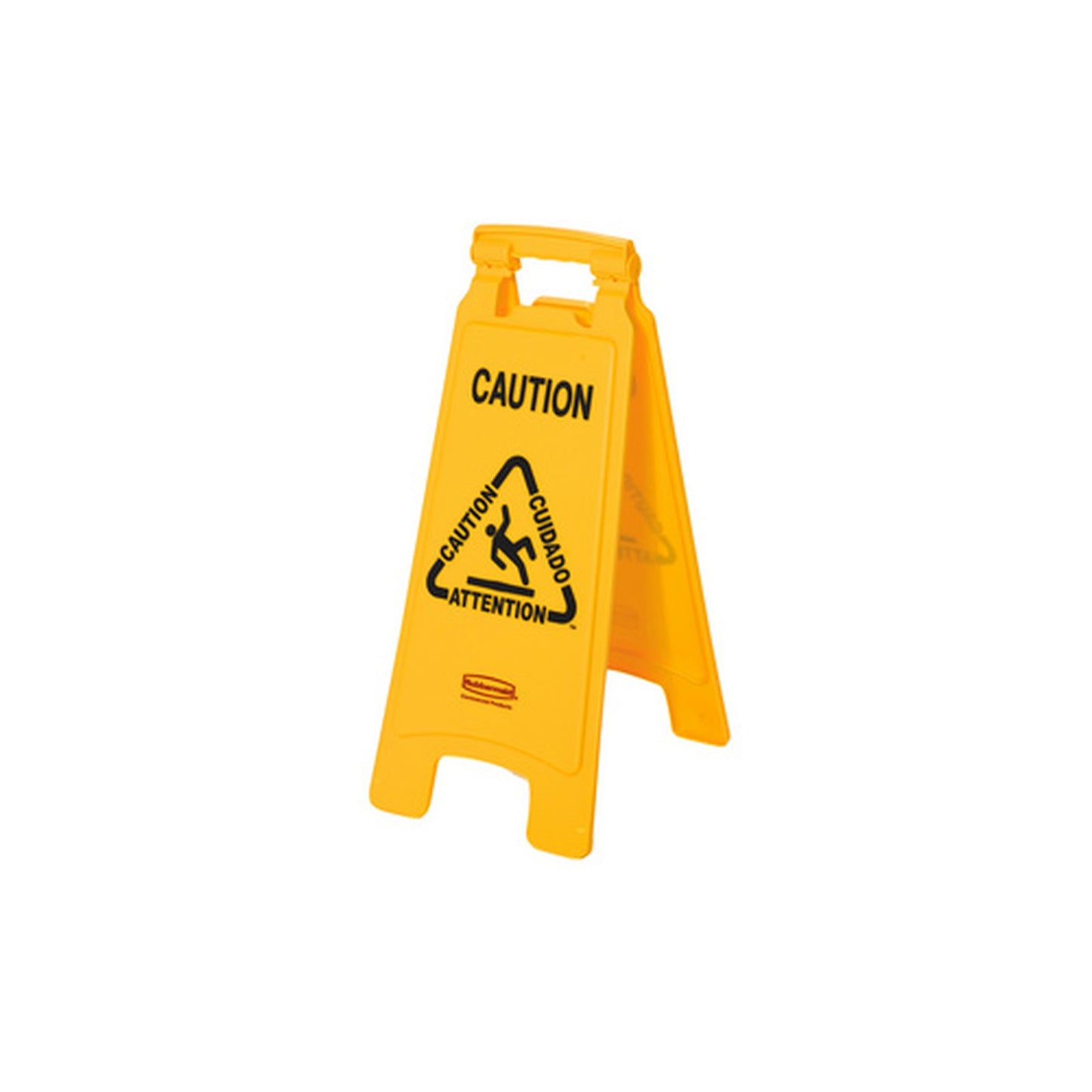 Rubbermaid Panneau d'avertissement "Caution", trilingue