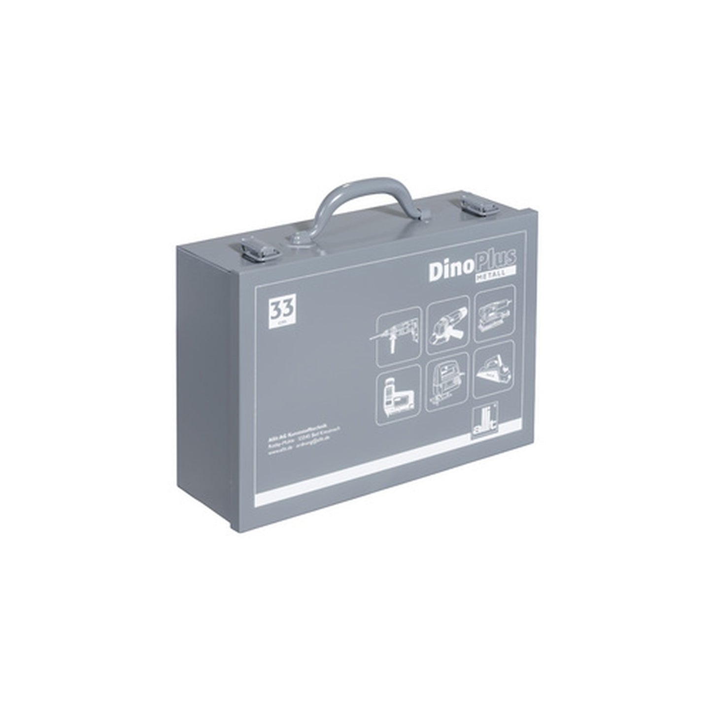 allit Mallette pour outillage DinoPlus Metall 33, gris