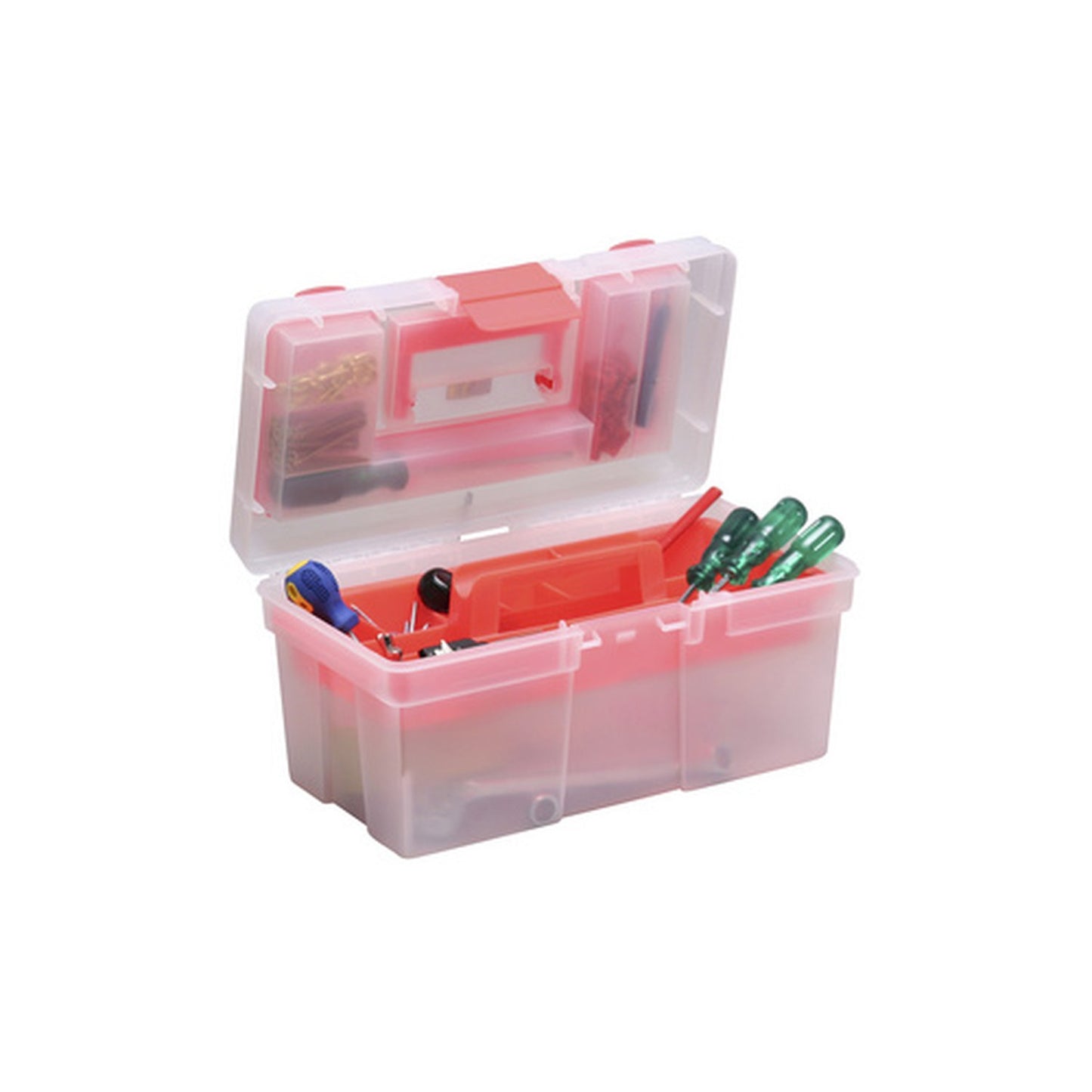 allit Boîte de rangement McPlus Clear 16, PP, rouge