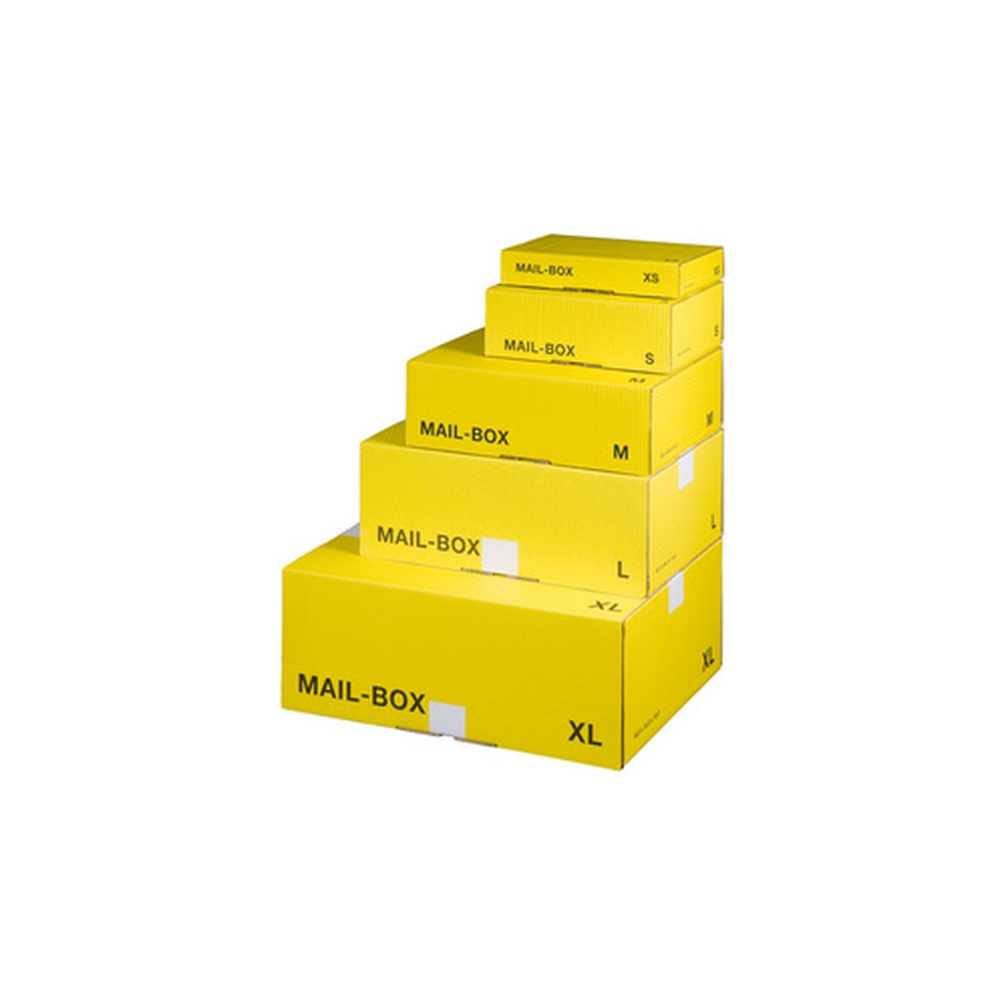 smartboxpro Carton d'expédition MAIL BOX, taille: S, jaune x20