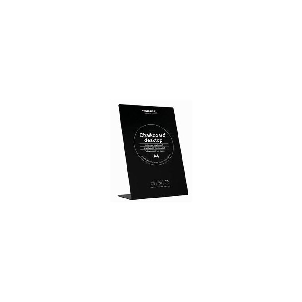 EUROPEL Ardoise de table L-Standard, A4, noir