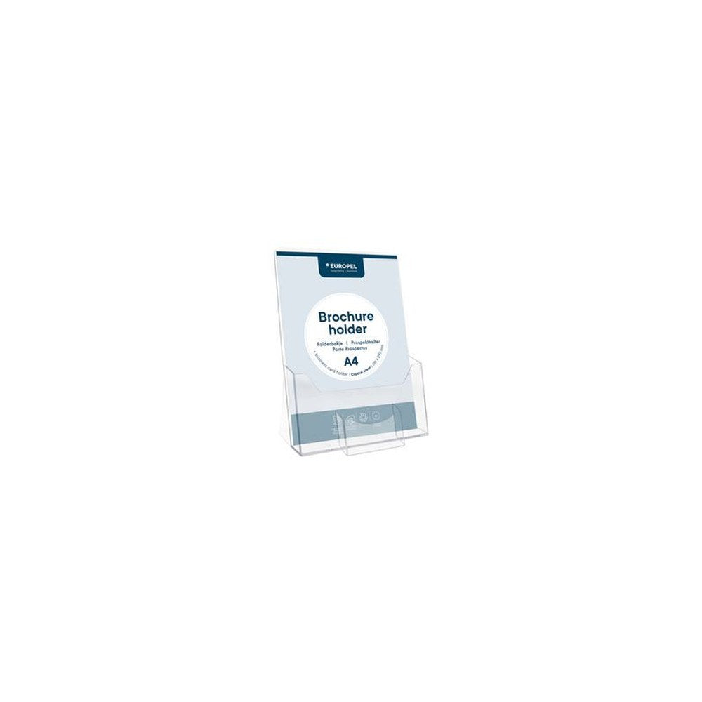 EUROPEL Porte-brochures, A4, avec compartiment pour cartes