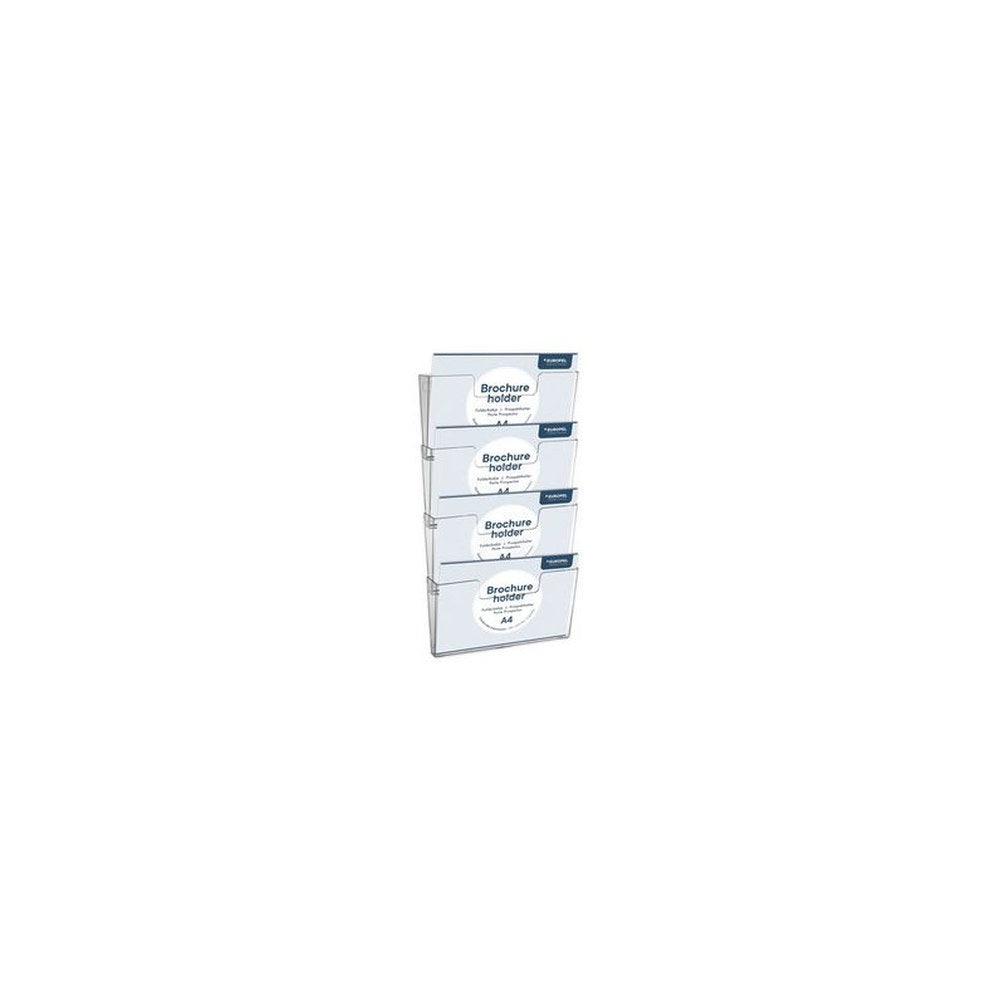 EUROPEL Porte-brochures mural, A4 paysage, transparent