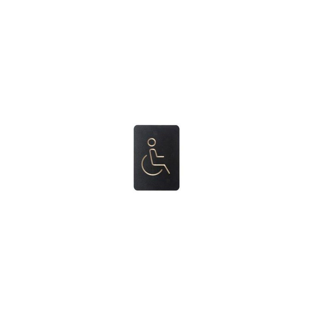 EUROPEL Pictogramme "WC handicapés", noir