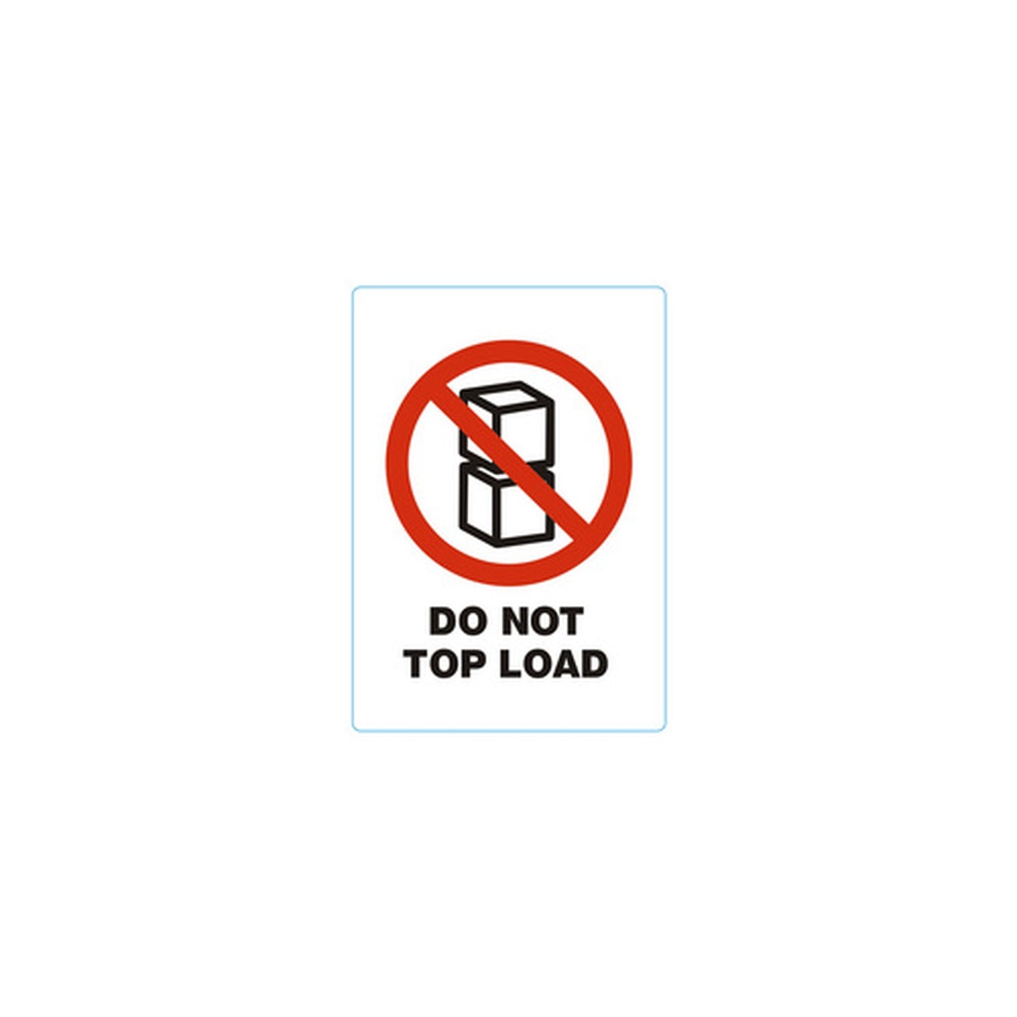 rillprint Étiquette "DO NOT TOP LOAD"