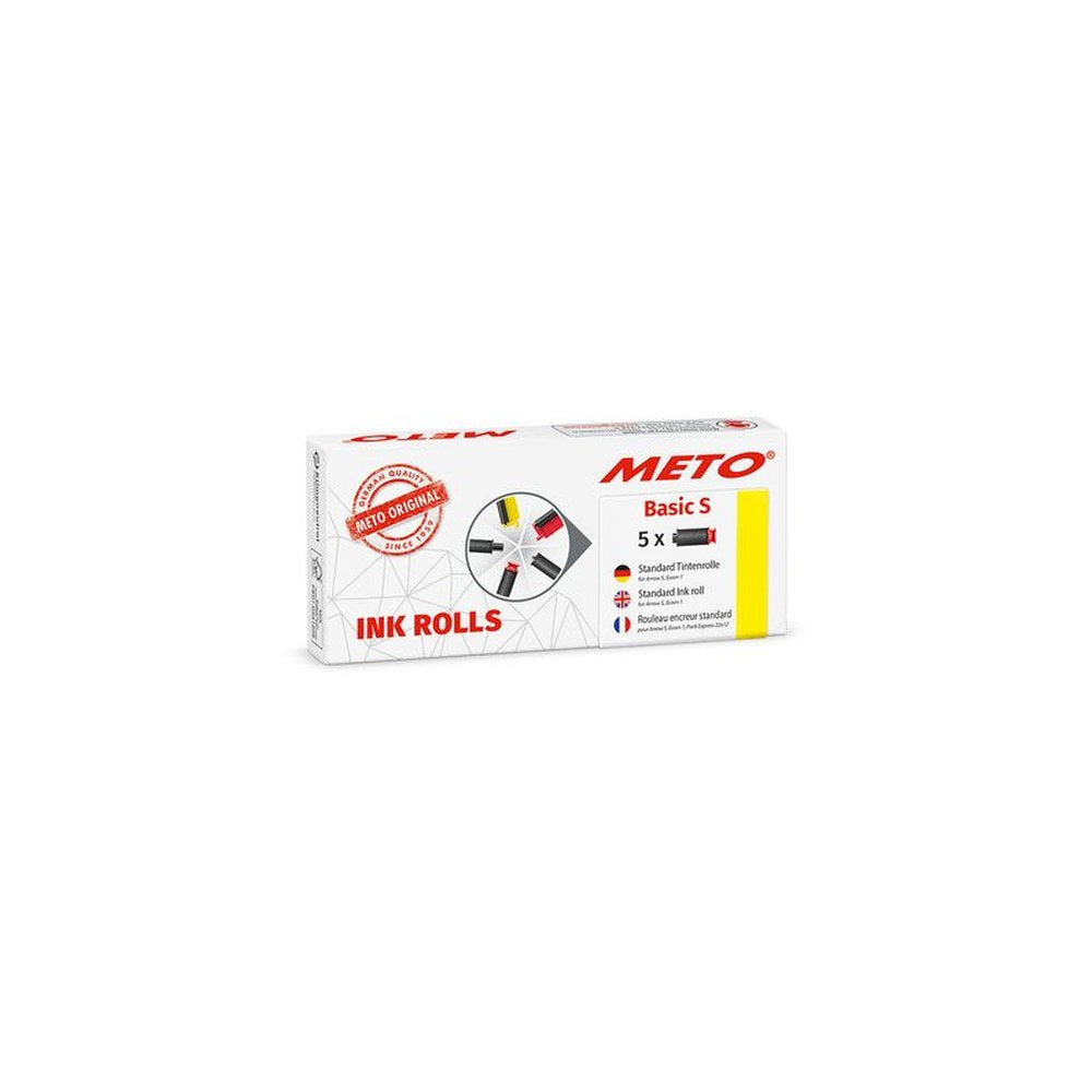 METO Rouleau d'encre pour étiqueteuse Basic S, noir
