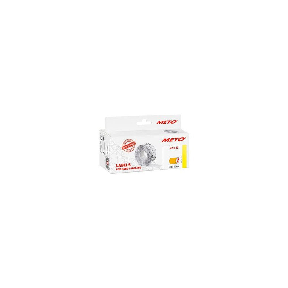 METO Étiquette pour étiqueteuse de prix, 26 x 16 mm, orange