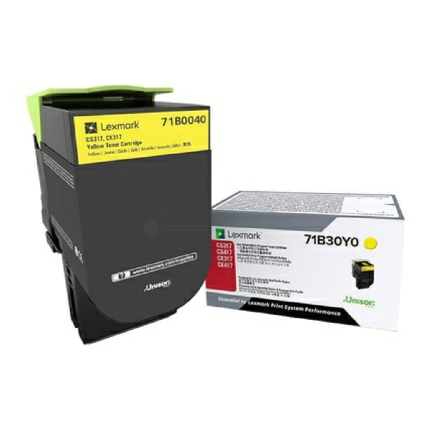 Toner d'origine Lexmark 71B0040 - jaune