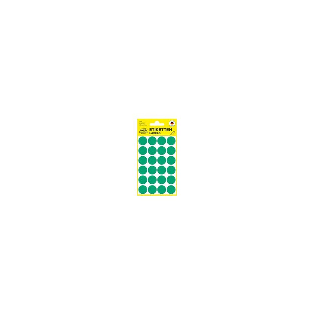 AVERY Zweckform Pastille de couleur, diamètre 18 mm, rouge