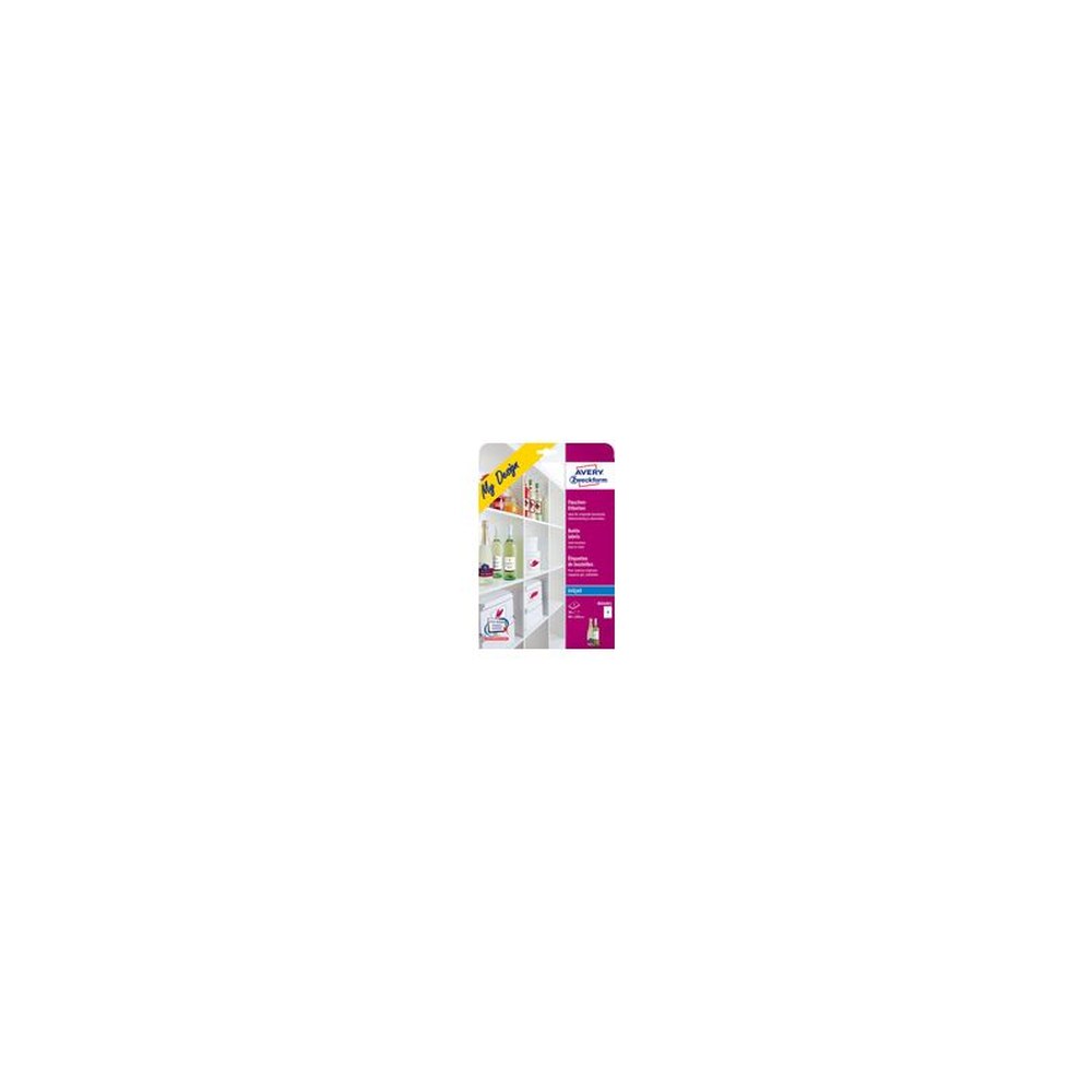 AVERY Zweckform My Design Etiquette de bouteilles, jet encre
