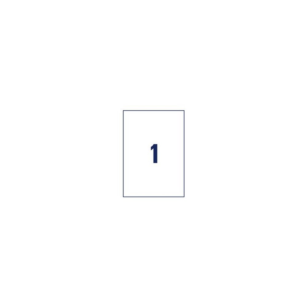 AVERY Zweckform Étiquette d'expédition, 210 x 297 mm, blanc