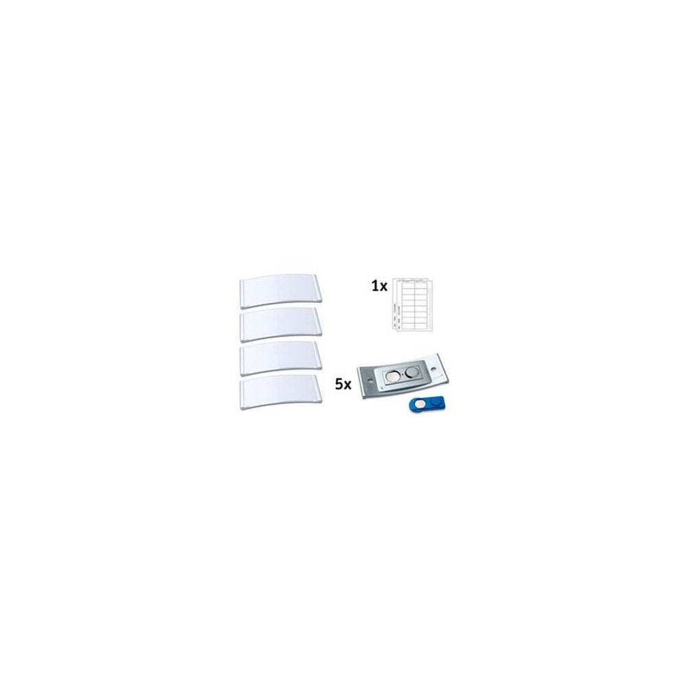 AVERY Zweckform Porte-nom, 80 x 34 mm, set de 5, argent