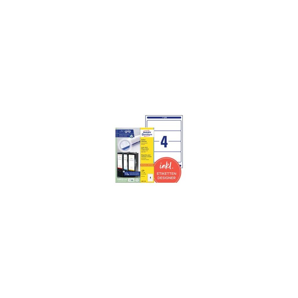 AVERY Zweckform Etiquette pour dos de classeur, bleu