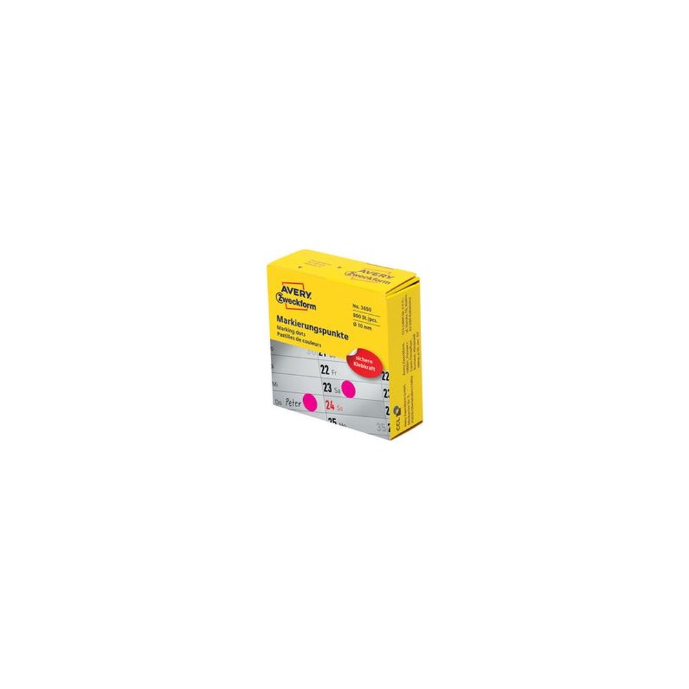 AVERY Zweckform Pastille de couleur, 19 mm, jaune
